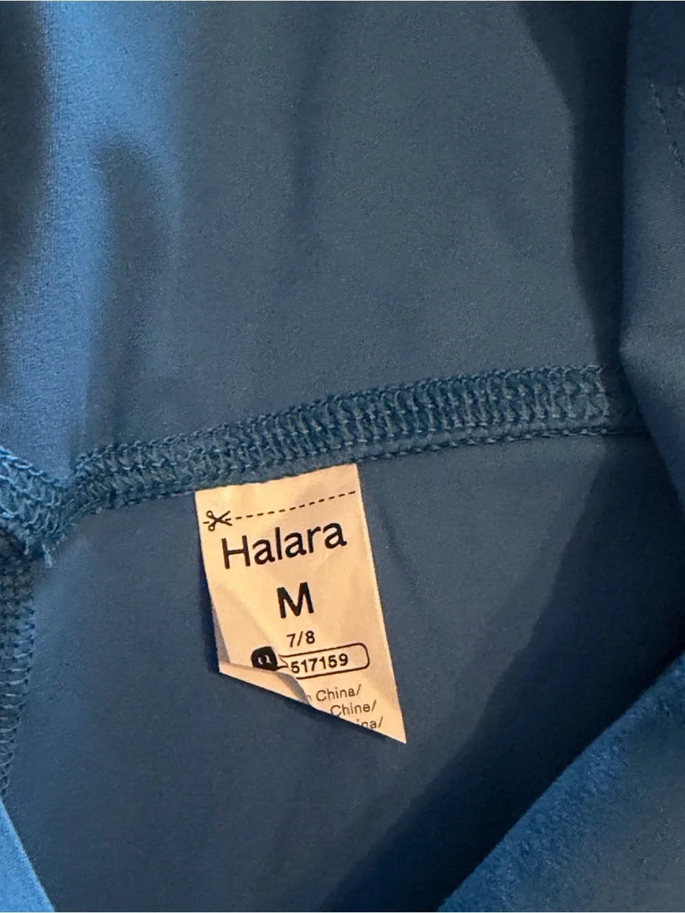 Halara Medium Teal Blue High-Waist Leggings, NWT, $25